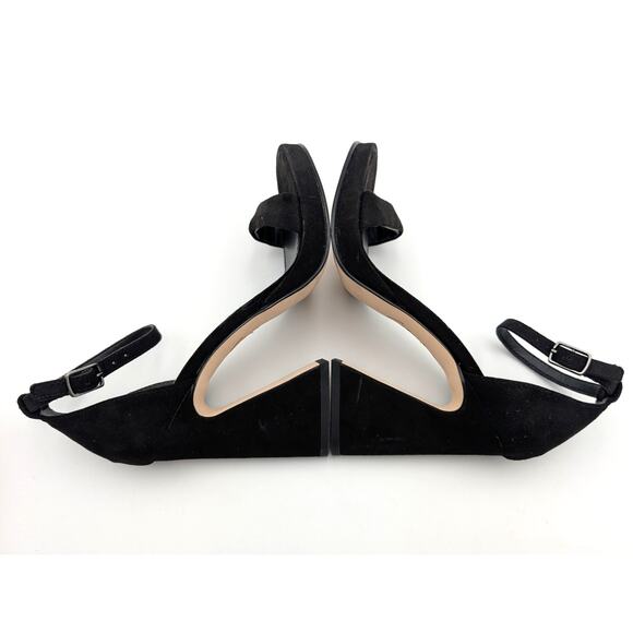 Circus NY Holmes Ankle Strap Block Heeled Sandal Women's Black Size US6 EU37 - Picture 9 of 10